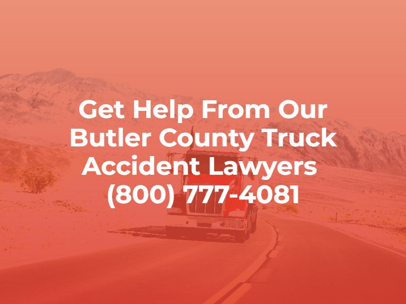get help from our butler county truck accident lawyers